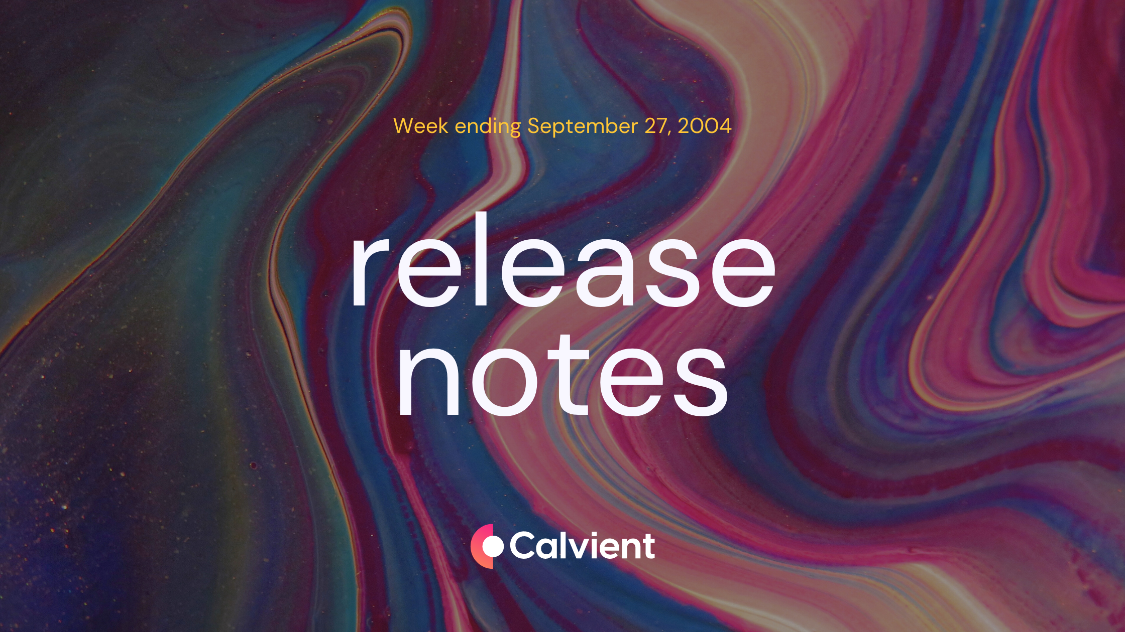 Release Notes: September 27, 2024