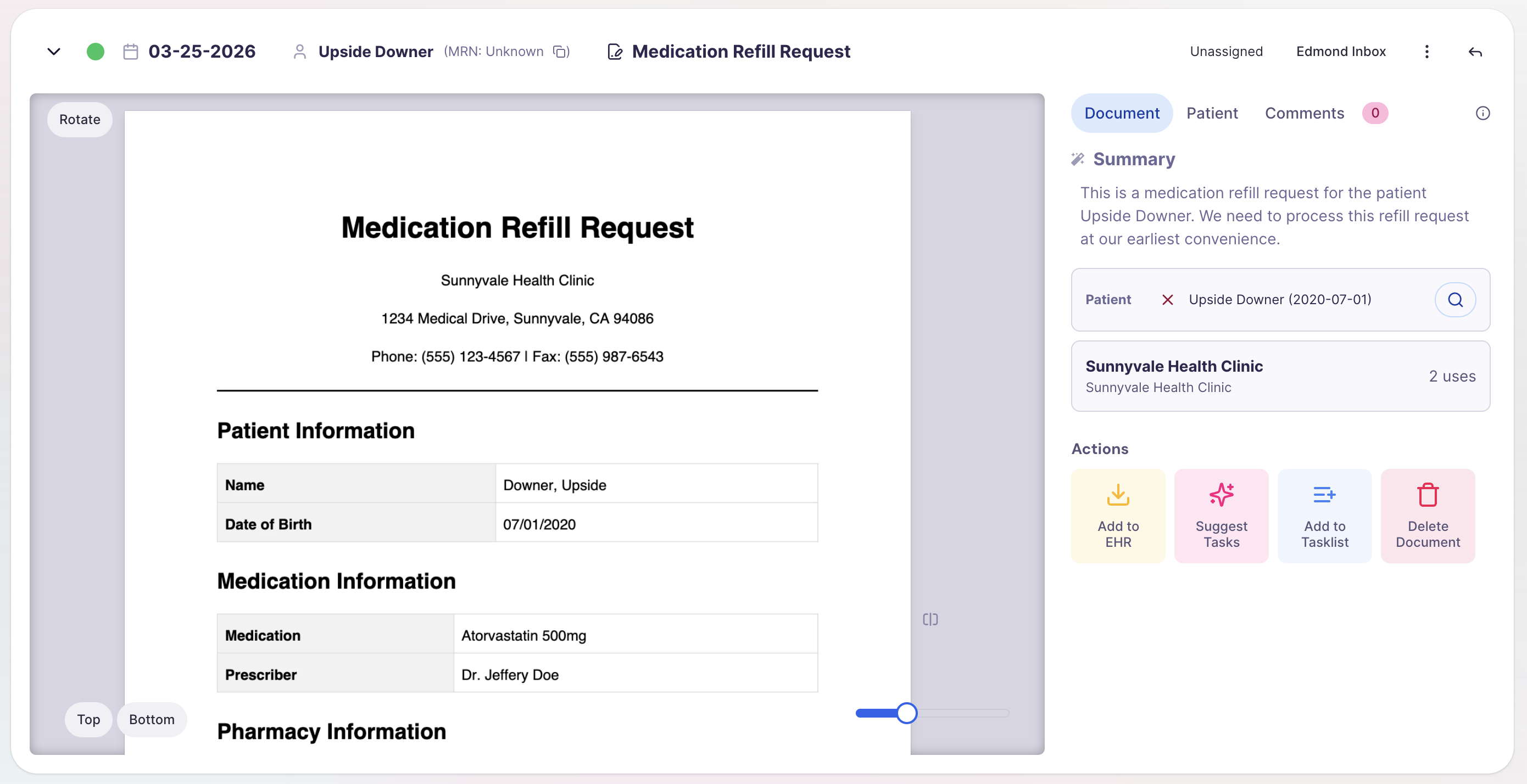 Omni-Channel Inbox screenshot