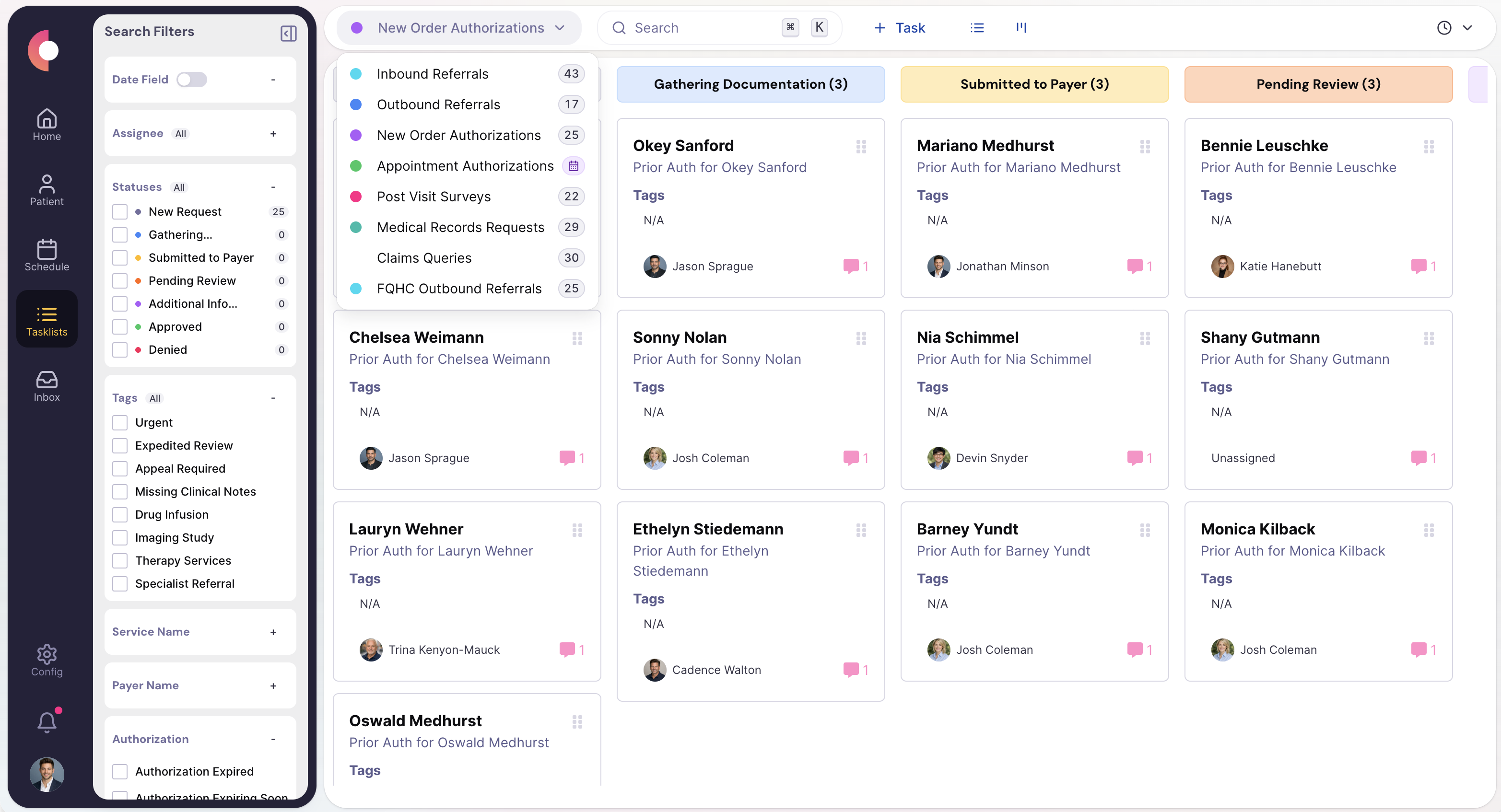 Tasks & Work Queues screenshot